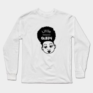 Afro Girl - Little Melanin Queen Long Sleeve T-Shirt